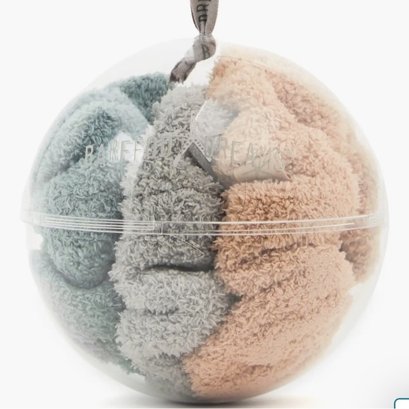 Barefoot Dreams Cozychic 3 Scrunchie Set | Faded Jade Multi - - Picture 2 of 2